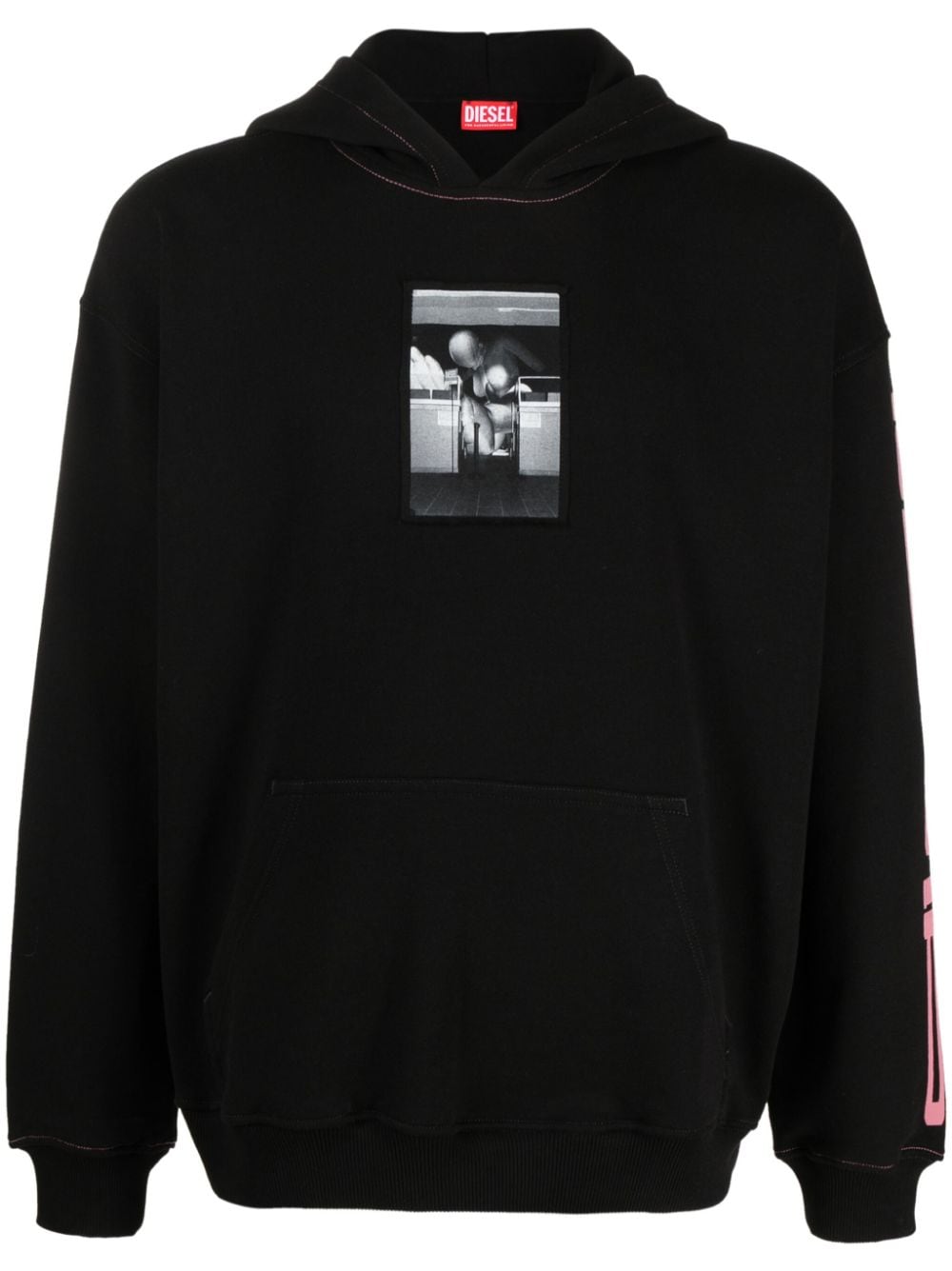 Diesel Hoodie mit Foto-Print - Schwarz von Diesel