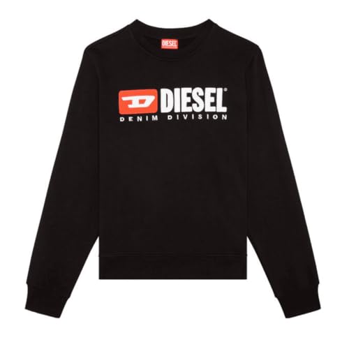 Diesel Herren S-Ginn-div Felpa Sweatshirt, Black (A03758-0gead-9xx), M von Diesel