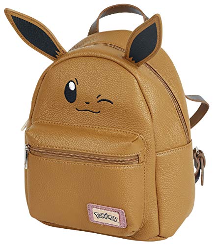 DIFUZED Sac à DOS Pokemon Evoli Premium Kinder-Rucksack, 41 cm, Braun (Marron) von Difuzed