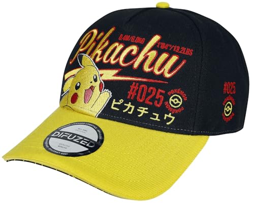 Pokémon Pikachu Unisex Cap schwarz/gelb von Pokémon