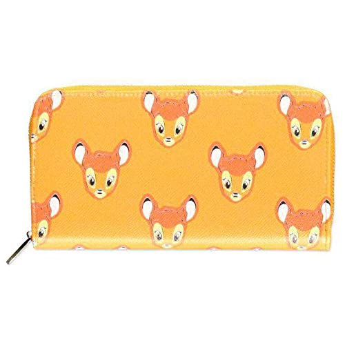 Disney – Bambi – Zip Around Wallte, Orange, 20cm (W) x 10.5cm (H) x 2cm (D), und von Difuzed