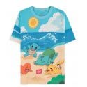 Pokémon - Beach Day - Damen Frauen Mädchen Kurzarm T-Shirt IIII von Difuzed