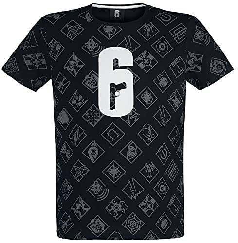 Rainbow Six Siege - Emblem Männer T-Shirt schwarz S von Difuzed