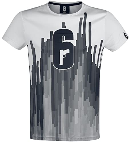 Rainbow Six Siege - Logo Männer T-Shirt weiß XL 100% Polyester Esports, Fan-Merch, Gaming, Ubisoft von Difuzed