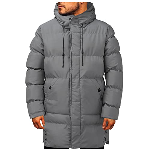 Winterjacke Herren Lang Warm Daunenjacke Parka Jacke Steppjacke Wintermantel Verdicken Daunenmantel Herren Winter Dicke Warme Schwere Daunen Mantel Winddicht Kapuze Lange von Dinnesis