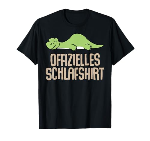 Offizielles Schlafshirt Herren Dinosaurier Lustig Geschenk T-Shirt von Dino Shirt Fun Schlafshirt Damen Lustige T-Shirts