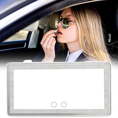Auto-Visier-Spiegel-Auto-Sonnenblende-Kosmetikspiegel-Autozubehör-Auto-Spiegel mit LED-Leuchten Wiederaufladbarer Schminkspiegel für Auto-LKW-SUV von Dioche