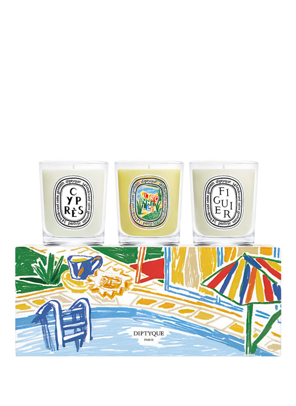 Diptyque Mini Candle Set Duftkerzen-Set 210 g von Diptyque