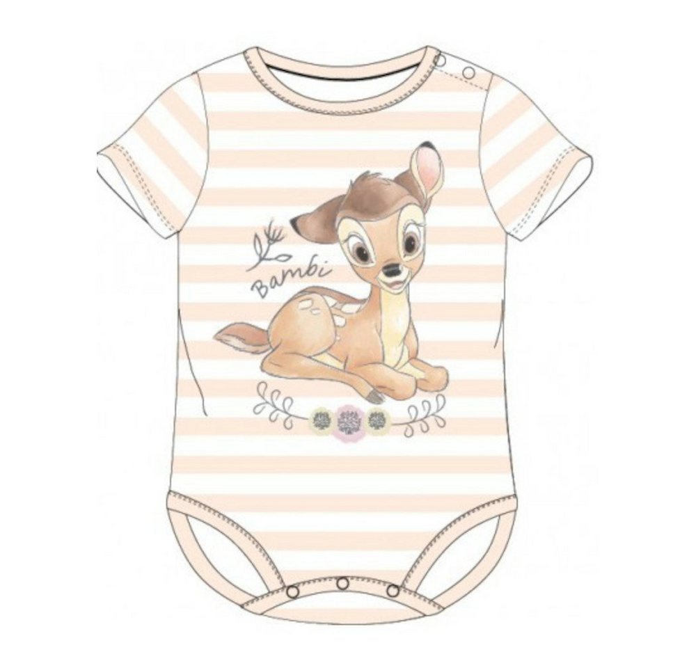 Disney Baby Kurzarmwickelbody Kurzarm-Body für Kleinkinder - Bambi Motiv - Niedlich & Komfortabel von Disney Baby