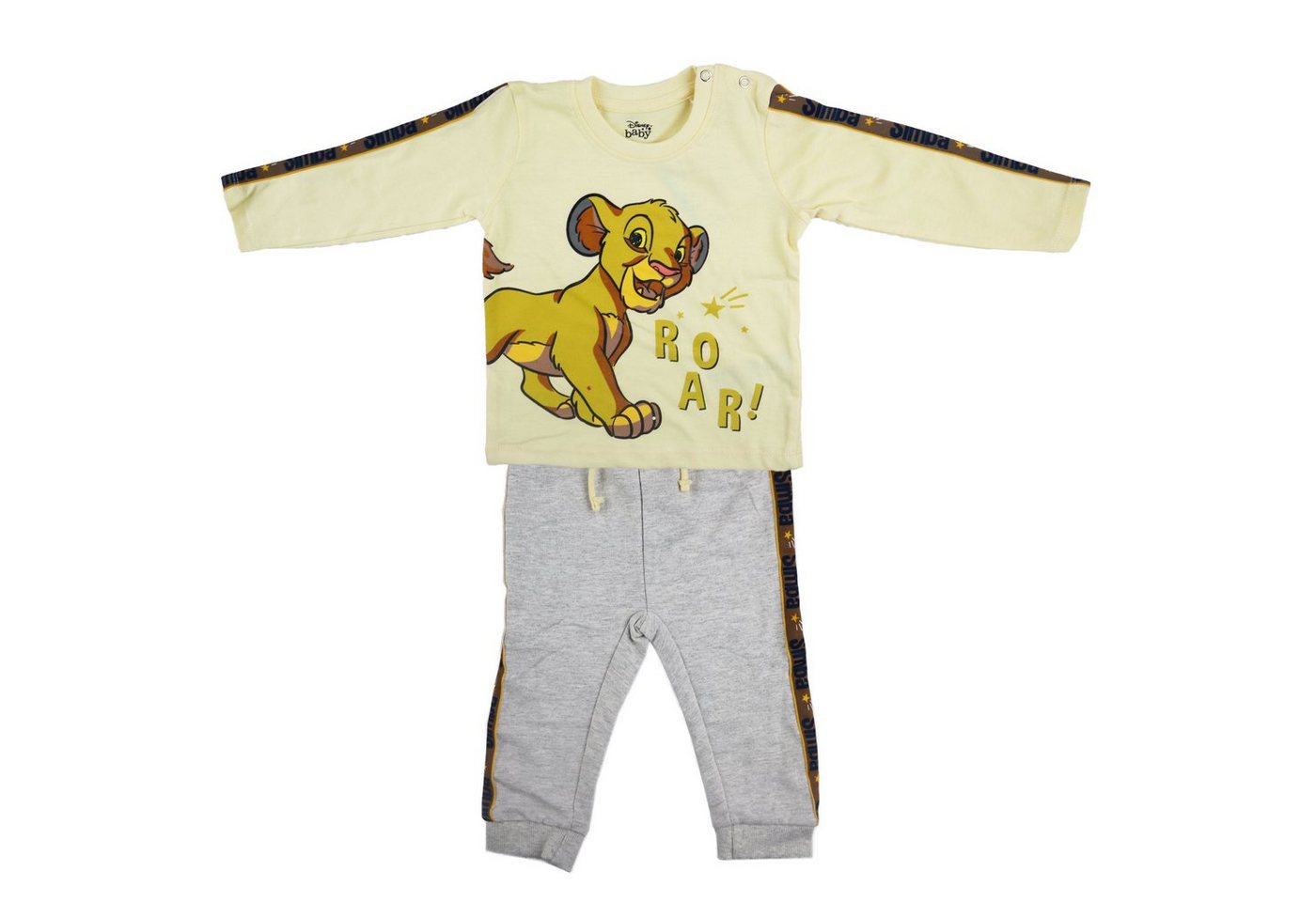 Disney Baby Langarmshirt König Der Löwen Simba Baby Jungen langarm Set Shirt Jogginghose Gr. 62 bis 86 von Disney Baby