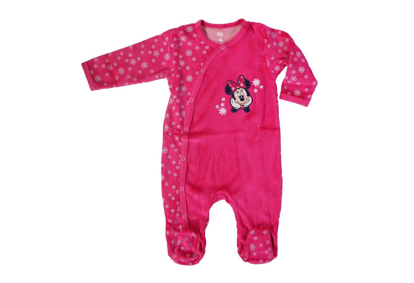 Disney Baby Strampler Disney Minnie Maus Baby Kleinkind Strampler Einteiler Velour Gr. 62 bis 92 von Disney Baby