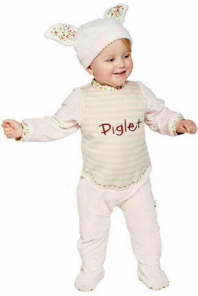 Disney Baby Strampler Piglet Romper Gr.62/68 Plüschstil Overall Kostüm (2-tlg) mit praktischer Klettverschluss von Disney Baby