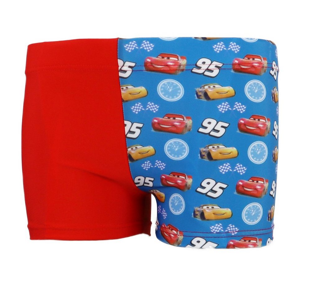 Disney Cars Badehose Lightning McQueen Kinder Badehose Gr. 98 bis 128, in Blau oder Rot von Disney Cars