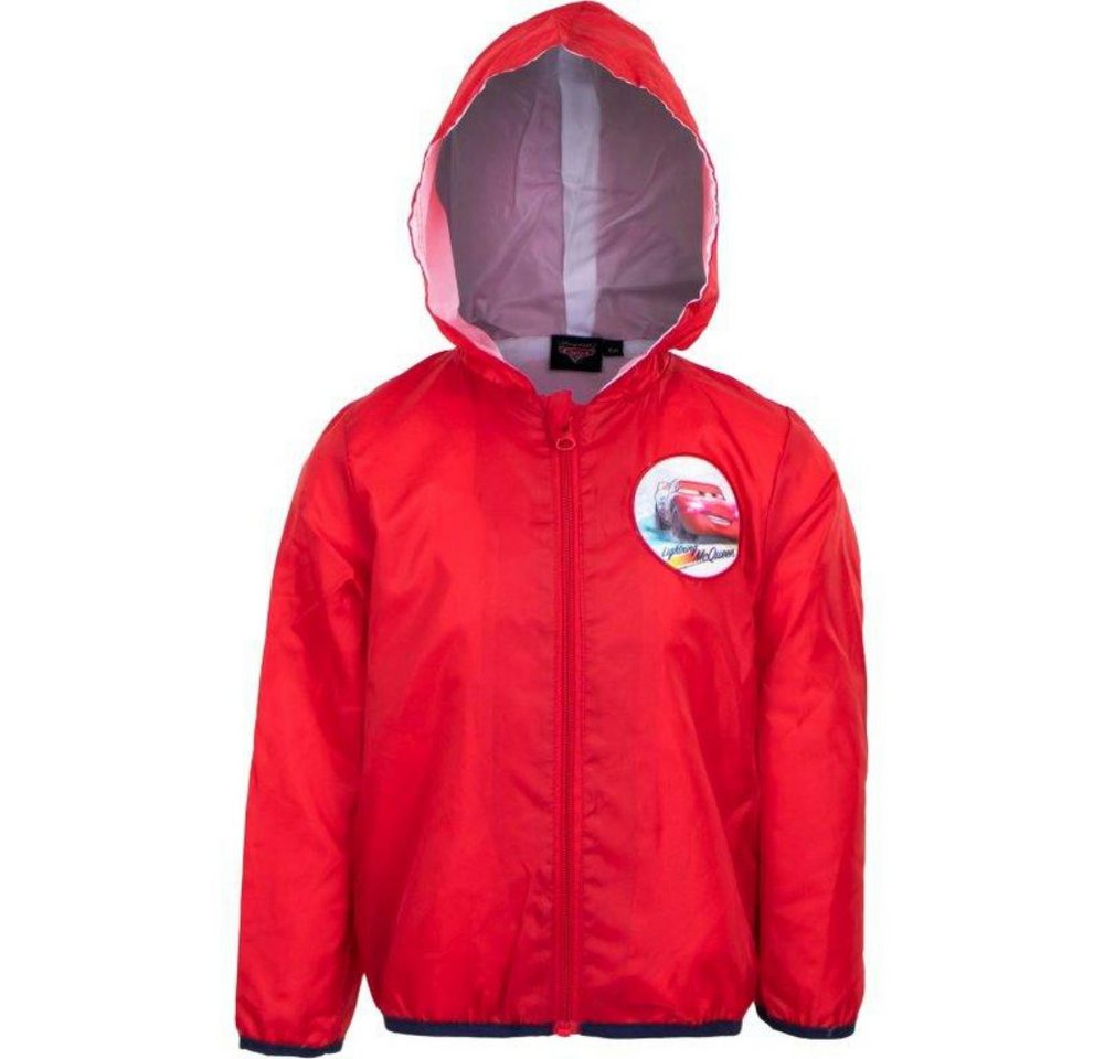 Disney Cars Regenjacke Lightning MC Queen Jungen Kinder Jacke Gr. 98 bis 128, Rot oder Blau von Disney Cars