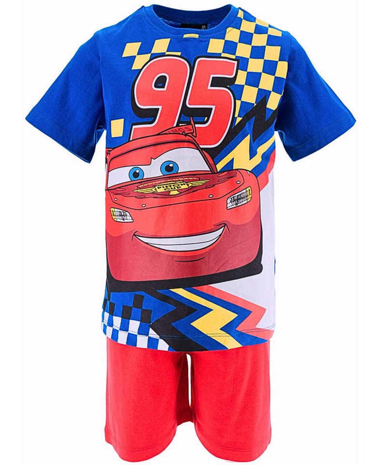 Disney Cars Schlafanzug Lightning McQueen (2 tlg) Jungen Shorty aus Baumwolle Gr. 98 - 116 cm von Disney Cars