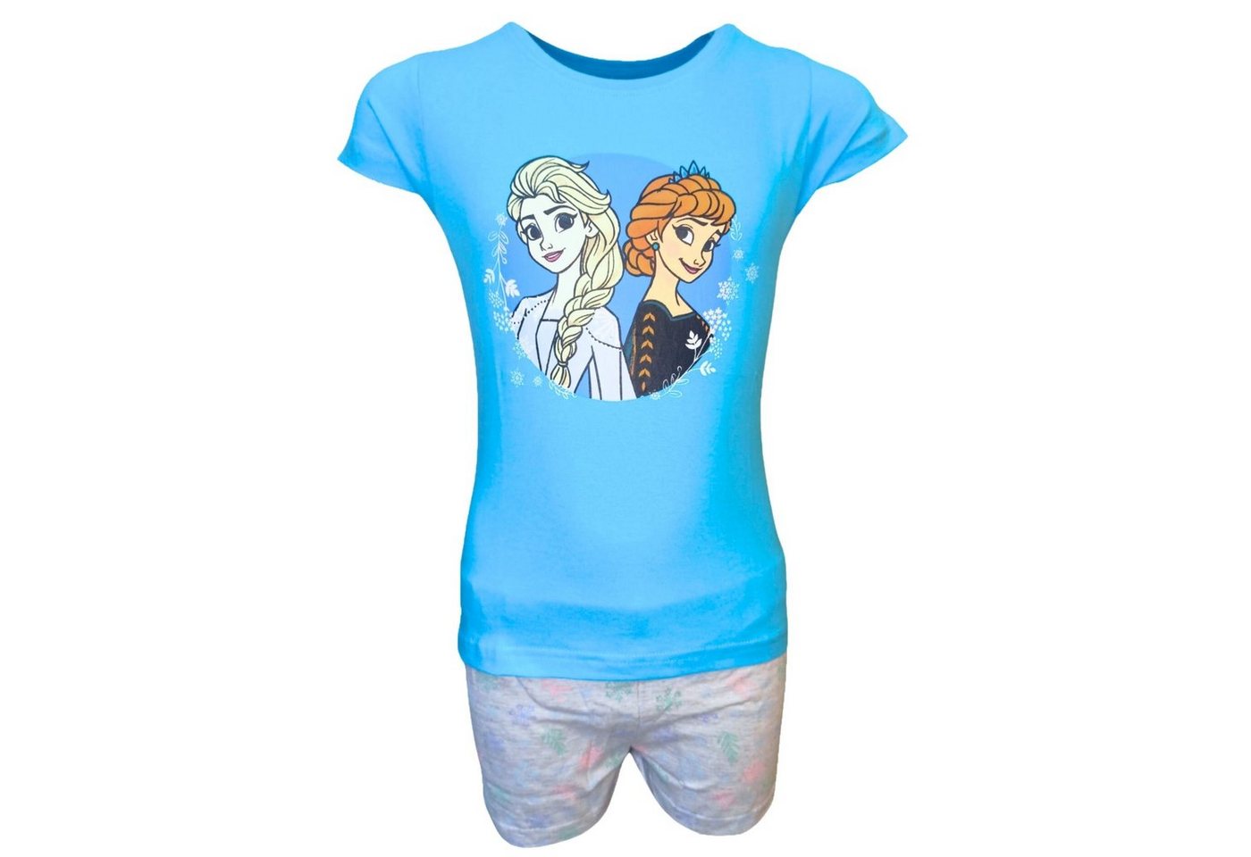 Disney Frozen Schlafanzug Elsa & Anna (2 tlg) Pyjama Set kurz - Mädchen Shorty Gr. 104-134 cm von Disney Frozen