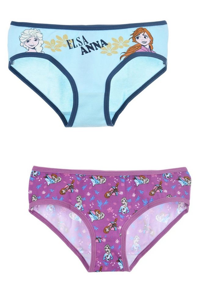 Disney Frozen Slip Eiskönigin Anna & Elsa Kinder Mädchen Shortys Unterhosen Schlüpfer (2-St) von Disney Frozen