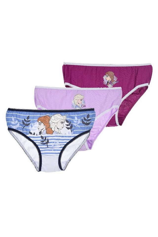 Disney Frozen Slip Eiskönigin Anna & Elsa Kinder Mädchen Unterhosen (3-St) von Disney Frozen