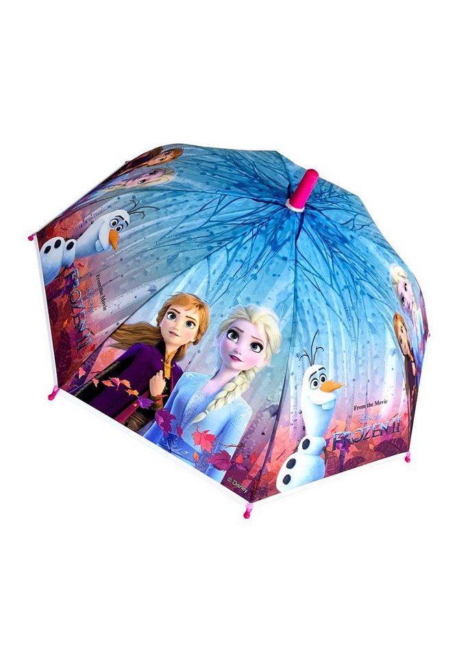 Disney Frozen Stockregenschirm Die Eiskönigin Anna und Elsa Kinder Mädchen Stock-Schirm Kuppelschirm von Disney Frozen