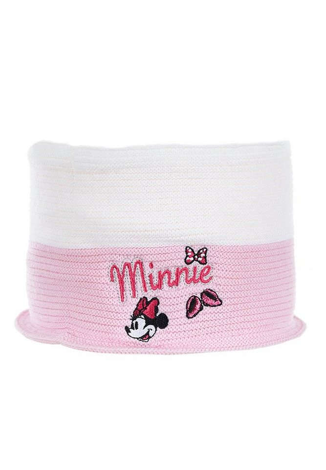 Disney Minnie Mouse Loop Kinder Mädchen Winter-Schal Strick-Schlauch-Schal Mini Maus von Disney Minnie Mouse