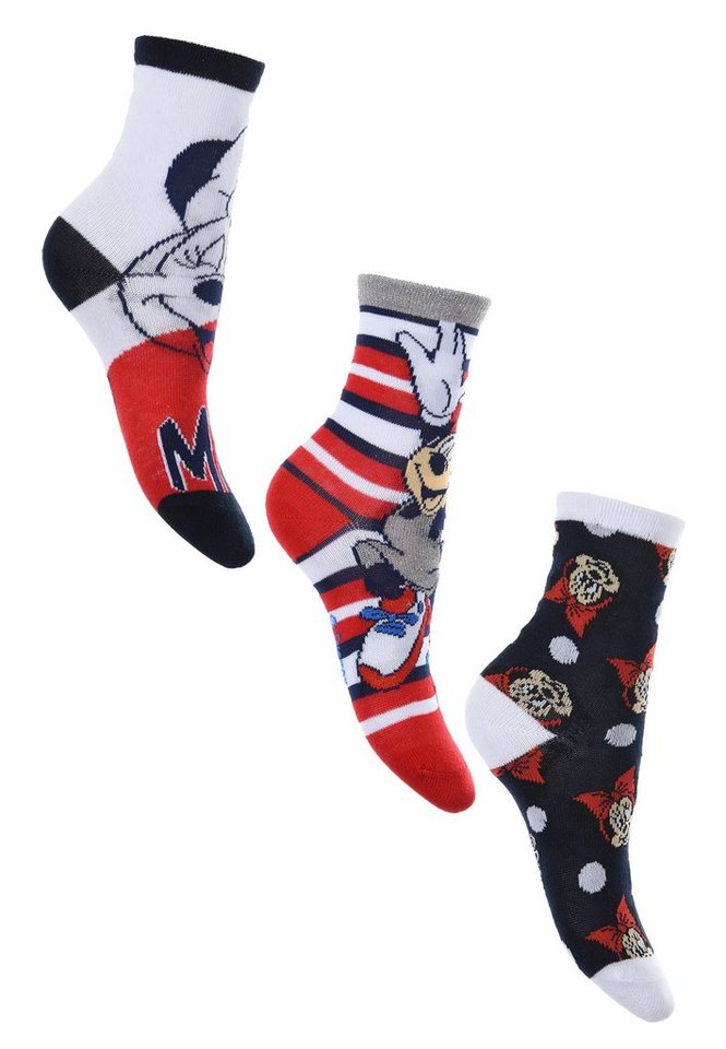 Disney Minnie Mouse Socken Kinder Mädchen Socken Strümpfe Paket (3-Paar) von Disney Minnie Mouse