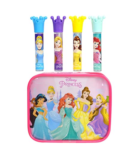 Disney Princess Lipgloss-Set 4-teilig mit kleiner Beauty-Tasche von Disney Princess