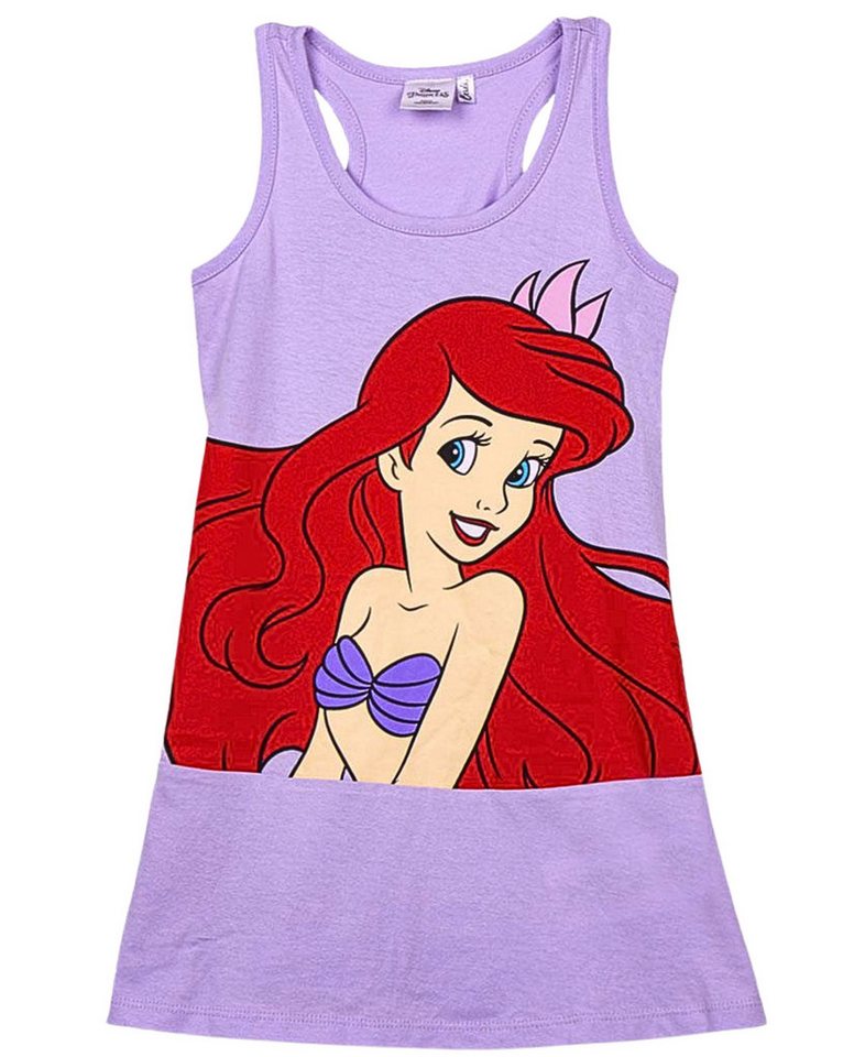 Disney Princess Sommerkleid Arielle Mädchen Jerseykleid Racerback-Schnitt Gr. 98-122 cm von Disney Princess