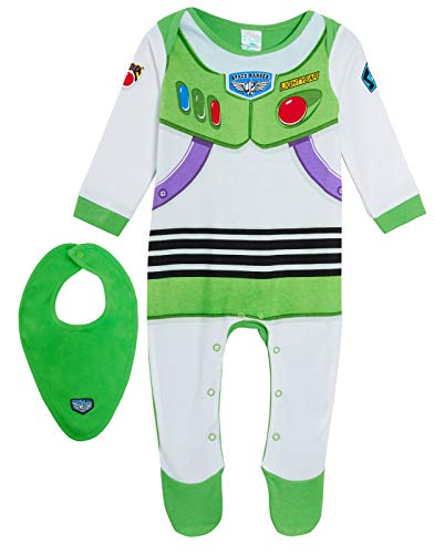 Disney Baby Boy Toy Story 4 Buzz Lightyear Strampler + Bandana-Lätzchen, Geschenkset Gr. 12-18 Monate, grün/weiß Disney Baby Boy Toy Story 4 Buzz Lightyear Strampler + Bandana-Lätzchen, Geschenkset Gr. 12-18 Monate, grün/weiß von Disney