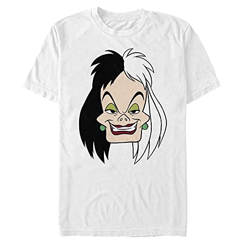 Disney Classics 101 Dalmatians - Cruella Big Face Unisex Crew neck White 2XL von Disney