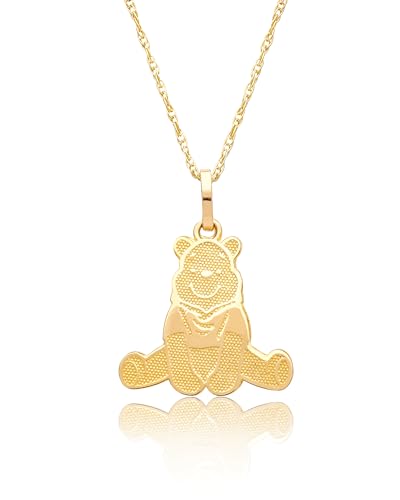 Disney Damen-Ohrstecker Minnie Maus, offizielle Lizenz, 10 Karat Gelbgold, Minnie-Maus-Ohrringe, Goldschmuck, Gelbgold, Kein Edelstein von Disney