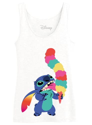 Disney Damen Wodlilotk002 Tanktop, weiß, X-Large von Disney