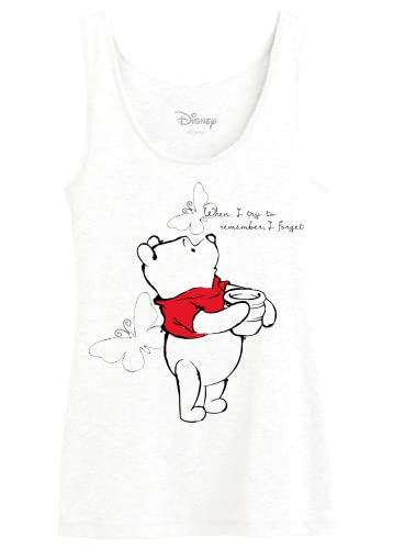 Disney Damen Wodwinitk010 Tanktop, weiß, Small von Disney