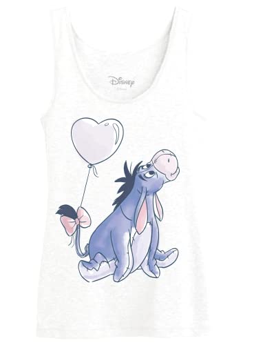 Disney Damen Wodwinitk011 Tanktop, weiß, XS von Disney