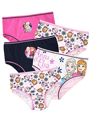 Disney Mädchen Unterhosen | Frozen Packung mit 5 Schlüpfer für Kinder | Anna & ELSA Baumwolle Unterwäsche Mehrfarbig 116 cm Disney Mädchen Unterhosen | Frozen Packung mit 5 Schlüpfer für Kinder | Anna & ELSA Baumwolle Unterwäsche Mehrfarbig 116 cm von Disney