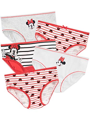 Disney Mädchen Minnie Mouse Unterwäsche Packung mit 5 Rot 122 Disney Mädchen Minnie Mouse Unterwäsche Packung mit 5 Rot 122 von Disney