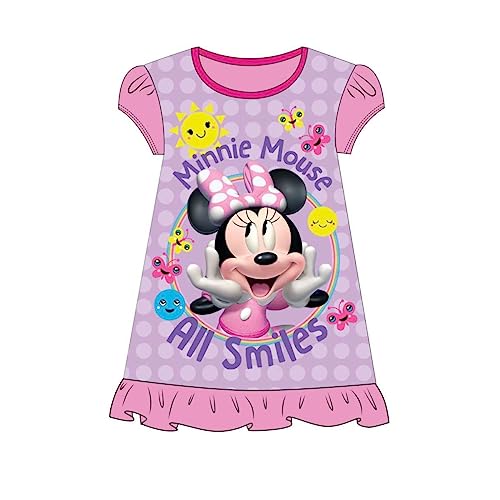 Disney Mädchen Nachthemd Minnie Maus Nachthemd Nachthemd Größen 2-6 Jahre, rose, 3-4 Jahre von Disney