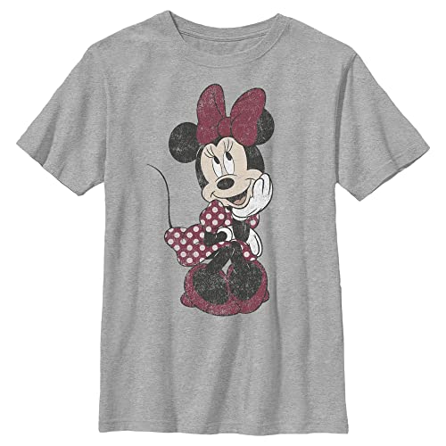 Disney Mickey Classic - Polka Dot Minnie YTH Crew neck Heather grey 140 von Disney