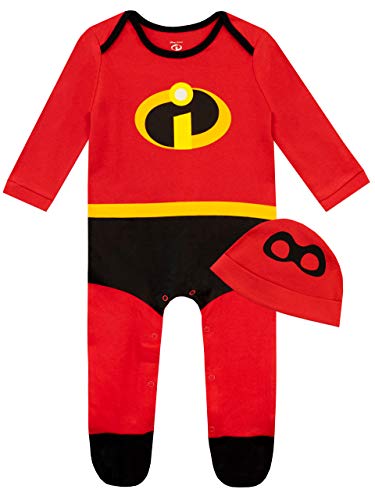 Disney Strampler Neugeborene und Hut | The Incredibles Baby Strampler | Baby Schlafanzug | Onesie Kinder Rot 56-58 Disney Strampler Neugeborene und Hut | The Incredibles Baby Strampler | Baby Schlafanzug | Onesie Kinder Rot 56-58 von Disney
