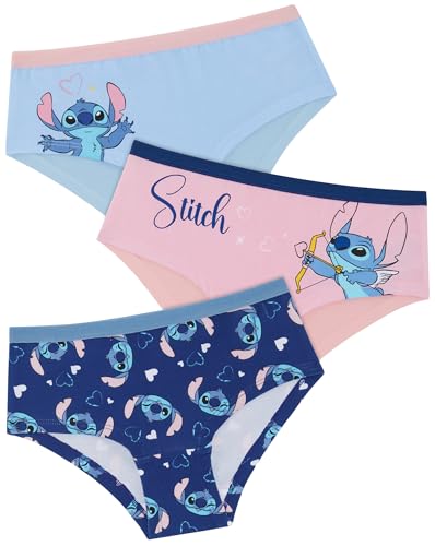 Disney Lilo & Stitch Hipster-Slip für Mädchen, 95% Baumwolle, 5% Elasthan, 3er-Pack, Mehrfarbig, 14-15 Jahre Disney Lilo & Stitch Hipster-Slip für Mädchen, 95% Baumwolle, 5% Elasthan, 3er-Pack, Mehrfarbig, 14-15 Jahre von Disney
