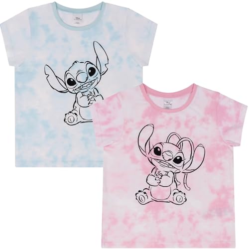 Lilo & Stitch Mädchen-T-Shirts mit Engel-Motiv, 100% Baumwolle, 2 Stück, 2er-Set, 7-8 Jahre Lilo & Stitch Mädchen-T-Shirts mit Engel-Motiv, 100% Baumwolle, 2 Stück, 2er-Set, 7-8 Jahre von Disney
