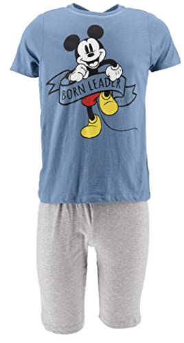 Mickey Mouse Herren Kurz Pyjama Schlafanzug von Disney