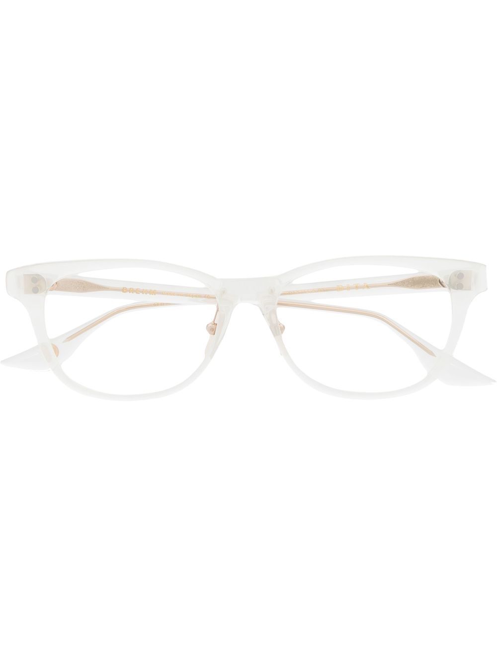 Dita Eyewear Brille mit breitem Gestell - Weiß von Dita Eyewear