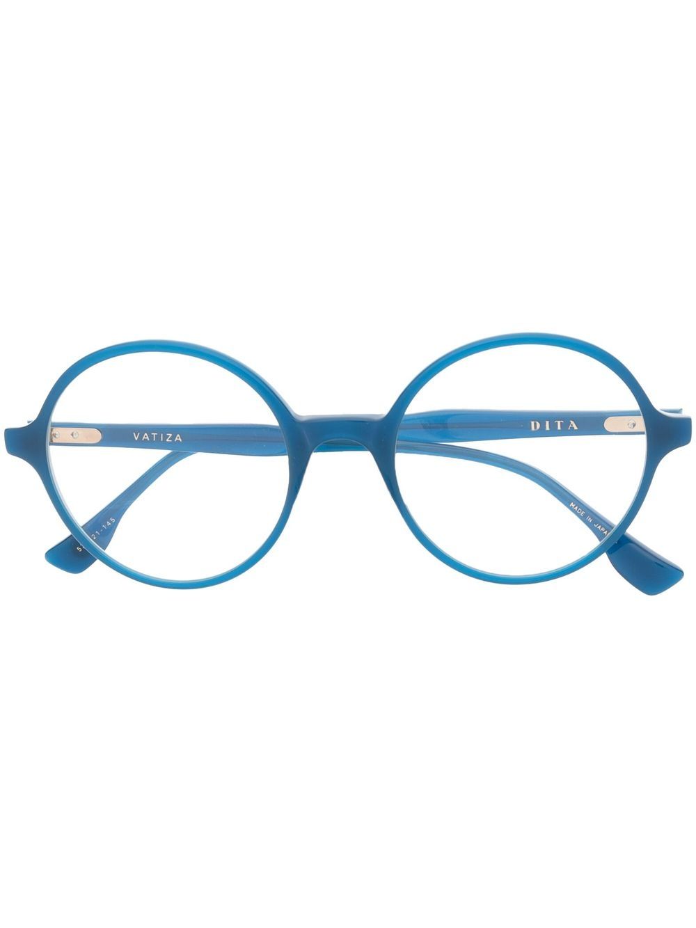 Dita Eyewear Vatiza Brille mit rundem Gestell - Blau von Dita Eyewear