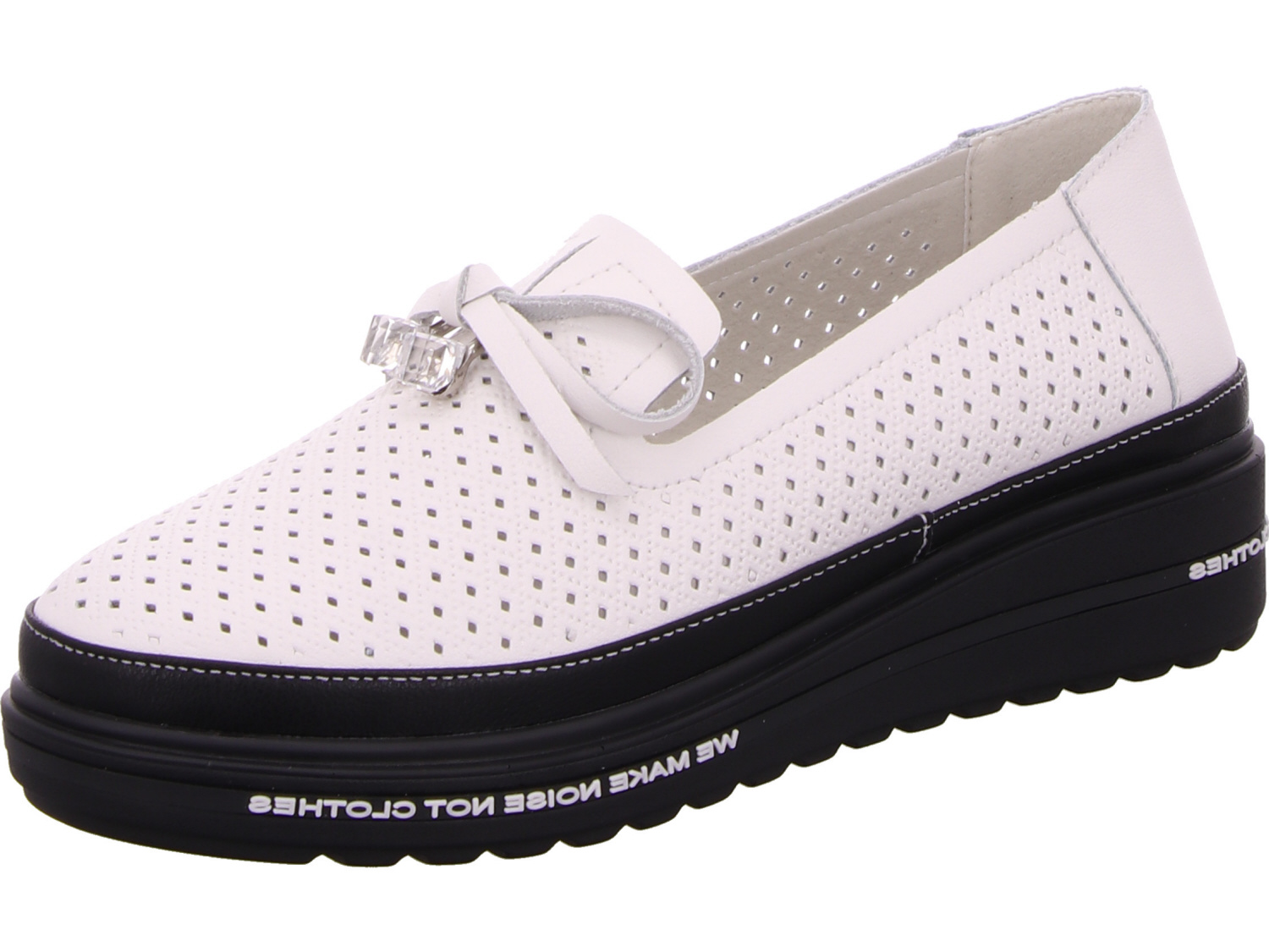 female Sportliche Slipper weiss 37 von Diverse