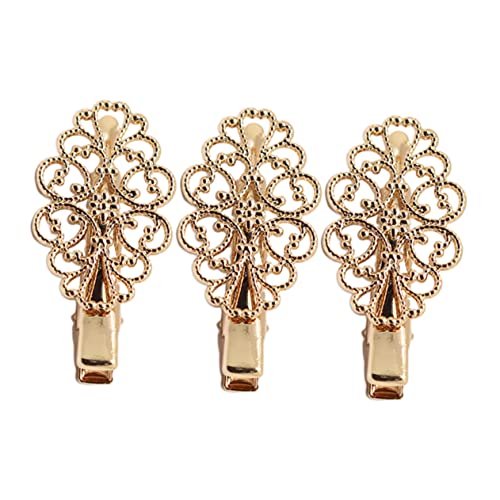 3pcs Dekorative Haarspangen für Frauen Französisch Haarnadel Haarschmuck für Frauen Clips Hohl Haarspangen Hohl Haar Vintage Alligator Clip Frauen Haarnadel Messing Haarspange Miss von Diyfixlcd