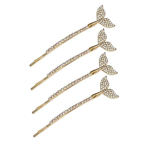 4 Stück Haarnadel Damen Haarspangen Strass Haarspange Haarschmuck Strass Kopfschmuck Koreanische Dekoration von Diyfixlcd