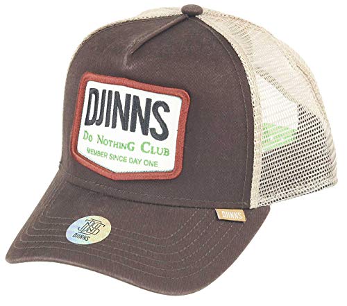 Djinns Trucker Cap Nothing Club #2 HEATDYE Dark Brown, Size:ONE Size von Djinns