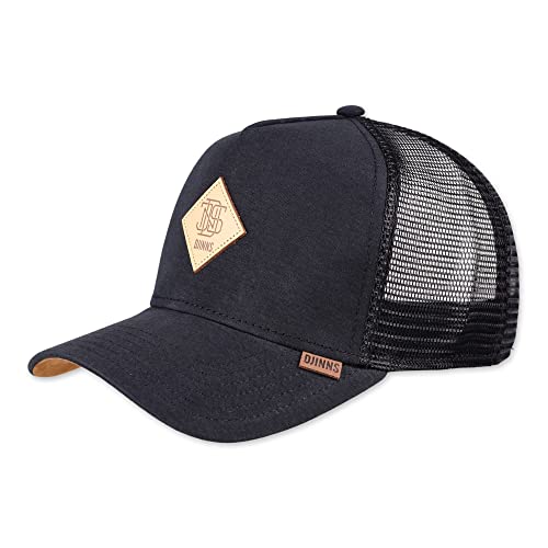 Djinns Trucker Cap HFT Cap Jersey Patch Black Schwarz, Size:OneSize von Djinns