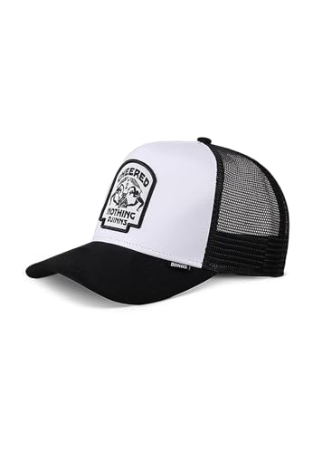 Djinns Trucker Cap HFT CHEERED Bull Black White Black, Size:OneSize von Djinns