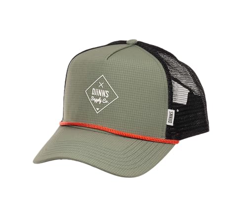 Djinns Trucker Cap HFT Rubber RIPSTRING Light Olive Grün, Size:OneSize von Djinns